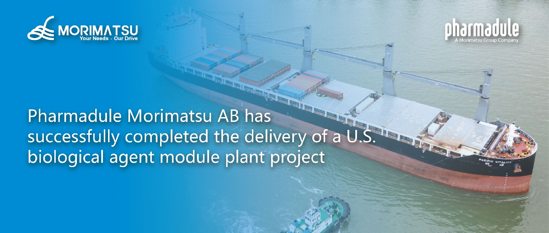 Pharmadule Morimatsu AB has successfully completed the delivery of a U.S. biological agent module plant project